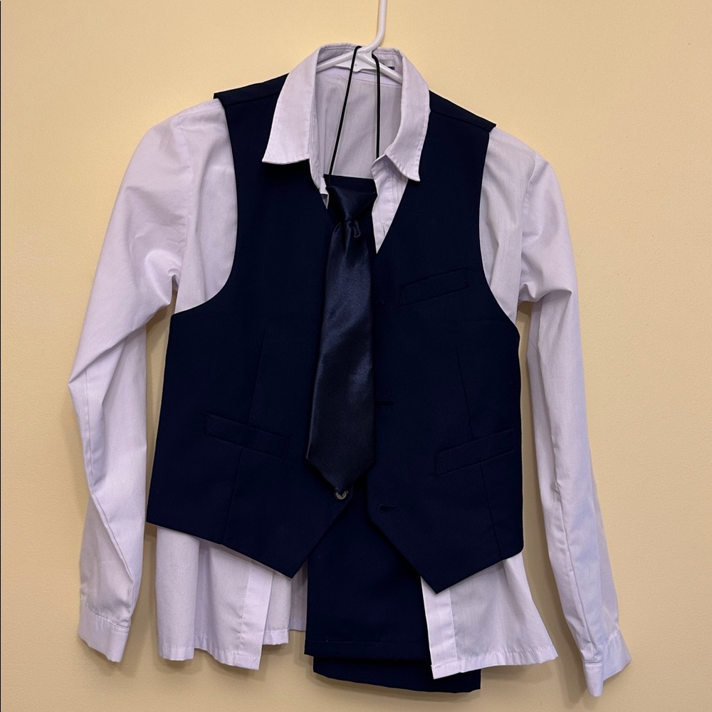 Boys Navy Blue Suit Set - Picture 5 of 5